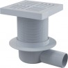 Alcaplast Kratka ściekowa 150x150/50 mm, odpływ boczny, kratka szara, syfon mokry, APV5211