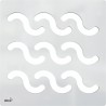 Alcaplast Kratka DESIGN 102×102 mm, stal nierdzewna, MPV002