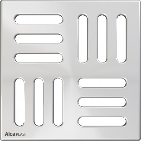 Alcaplast Kratka 102×102 mm, stal nierdzewna, MPV004