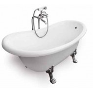 Wanna wolnostojąca Besco OTYLIA 170x77 nogi MOSIĄDZ